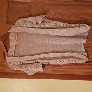 Short Sleeve Tan Cardigan, SzM